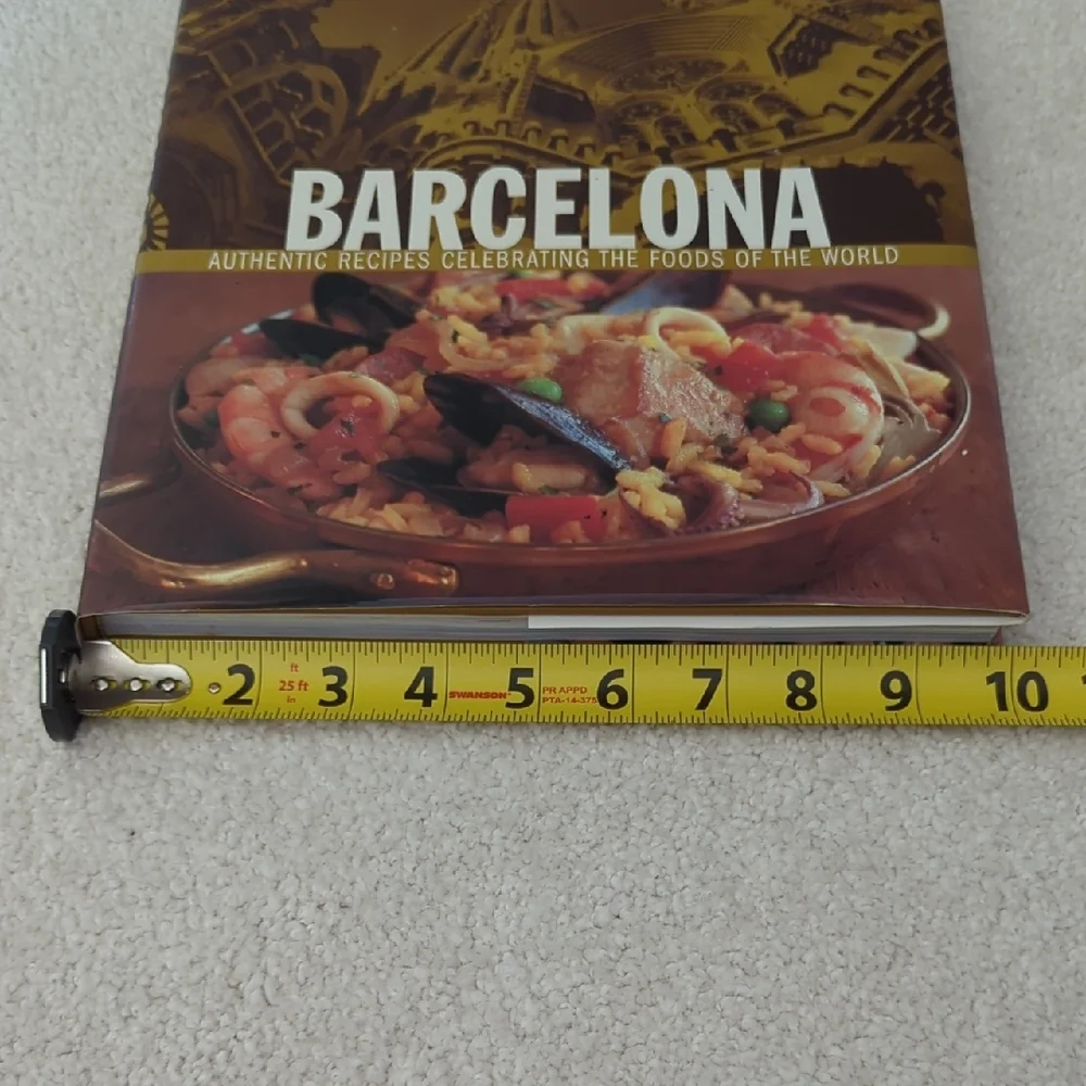 3 For $30. Williams Sonoma Barcelona Recipe Book with Golden Cover
